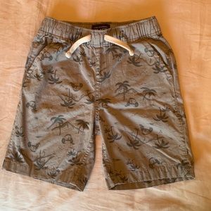 Boys grey surfer shorts with adjustable waist band